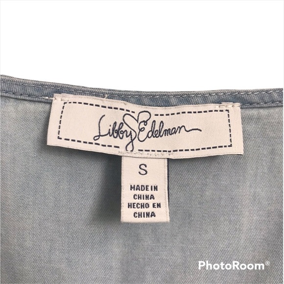 LILY EDELMAN / Blue Chambray Dress Size S - Picture 3 of 11